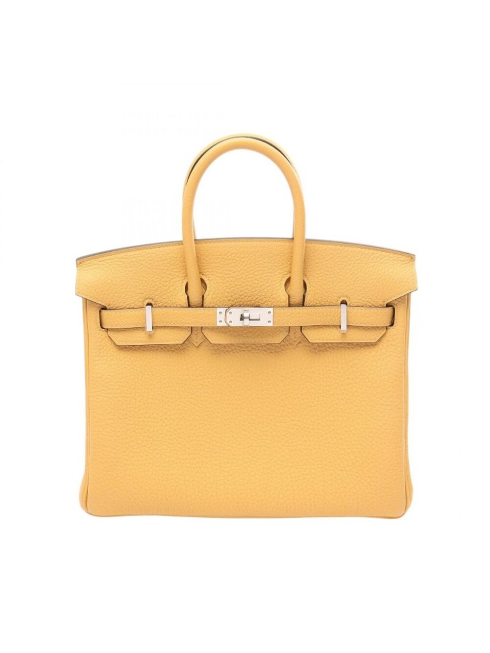 Hermes Birkin 25 Paille Leather Handbag